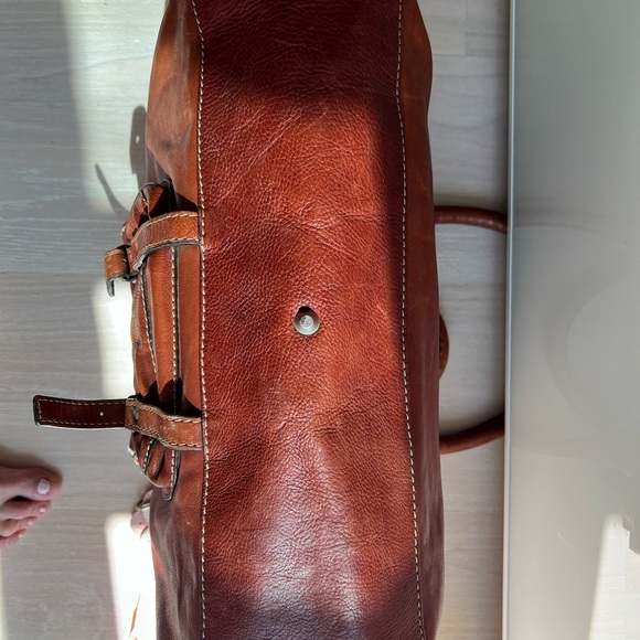 Vintage Chloe cognac leather tote , solid construction ,great condition , roomy - Picture 5 of 5